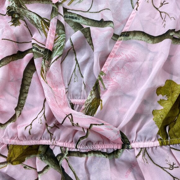 Real Tree by Heartsoul Pink Camo Mini Dress Women Size Large L All Over Print - Picture 3 of 8